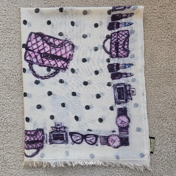 Cashmere & Silk Scarf- Shoes, Makeup, Watches, Glasses, Handbags Alberotanza - Picture 1 of 16